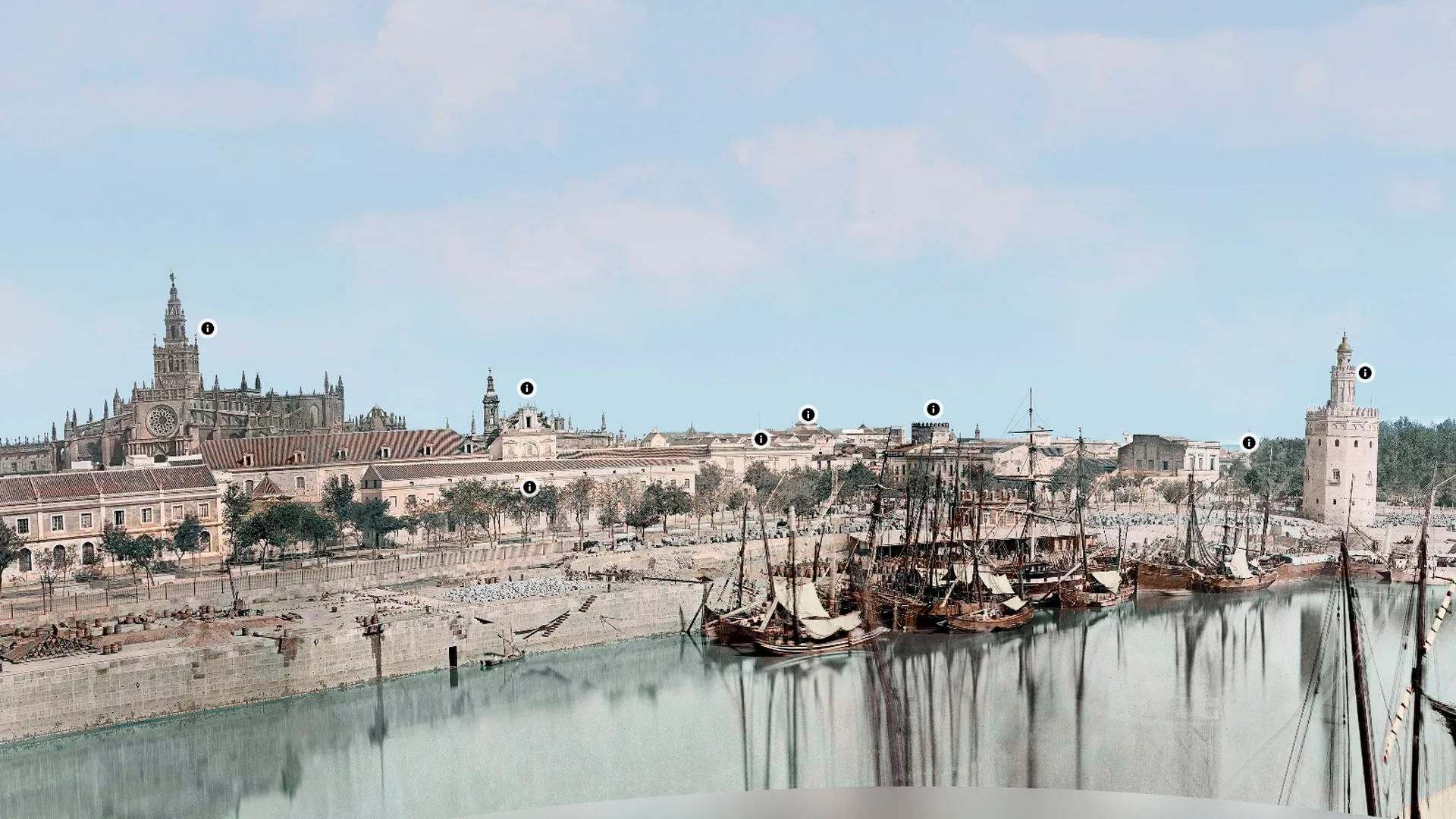 Sevilla, hacia 1870, Panorama