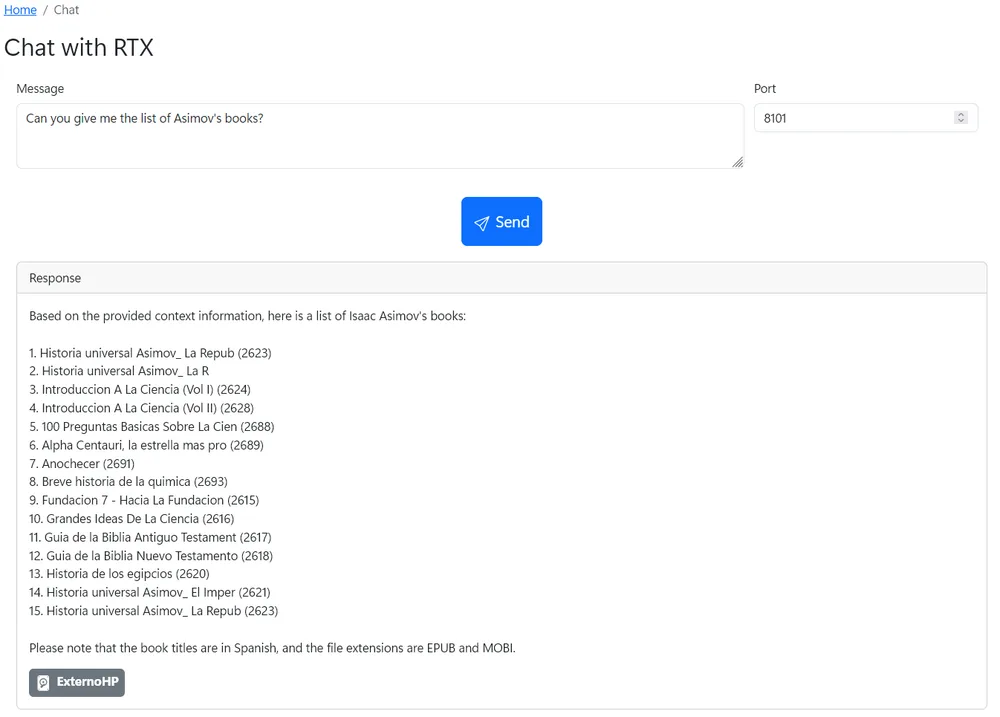 API en TypeScript para NVIDIA ChatRTX