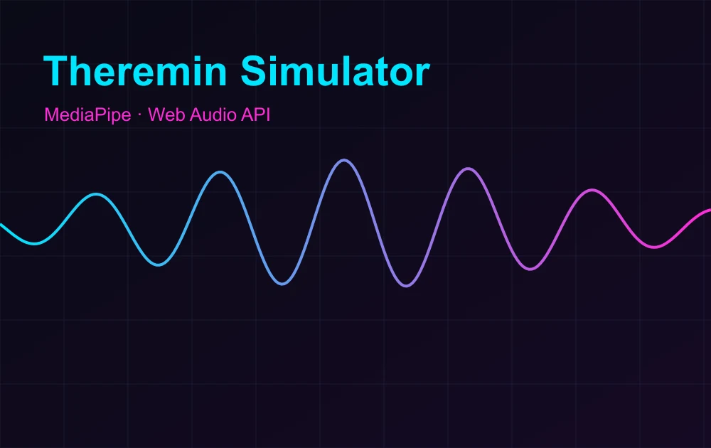 Simulador de theremín en el navegador con MediaPipe y Web Audio